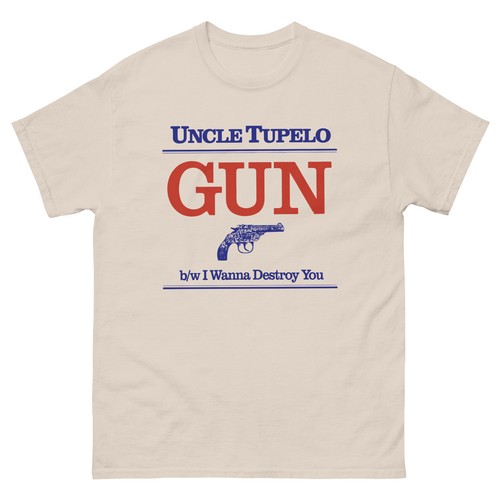 Uncle tupelo gun graphic tee - gun,