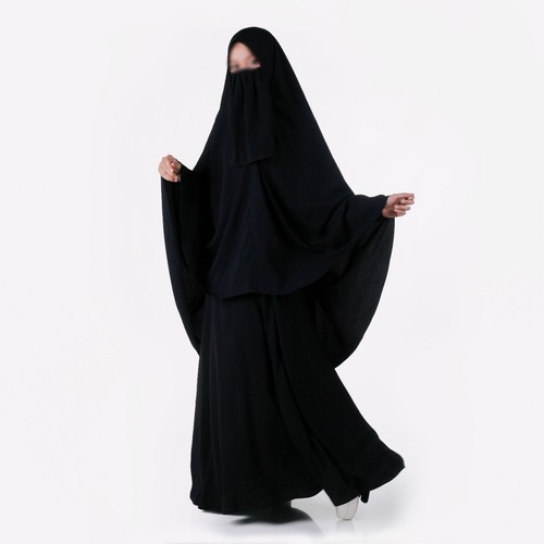 Black rzaid dress set - black,