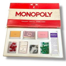 Monopoly Original Classic 1972 Edition Waddingtons Vintage Board Game Red Box