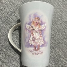 RARE Angel Whispers Leonardo By Christine Haworth Latte Coffee Tea Mug  Cup
