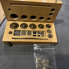 Vintage Brass Weight Set In
