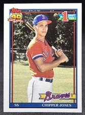 1991 Topps Chipper Jones Rookie RC #333 Braves