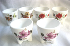 Vintage 6 Egg Cups Arcopal