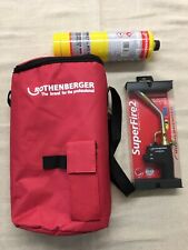 ROTHENBERGER HOTBAG 35644 SUPER FIRE 2 TORCH , TOOLBAG AND 1 X MAPP GAS 19828