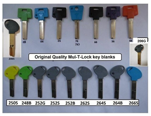 Mul lock key blanks - t,