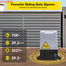 1800Kg Electric Sliding Gate Automatic Opener Operation Motor Remote Control Kit