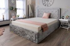 MILO CRUSHED VELVET OTTOMAN