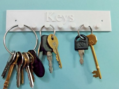 White key holder hooks - 1,