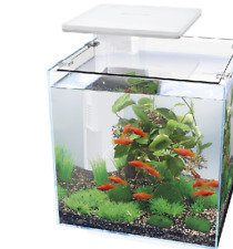 Superfish QubiQ 30 LED White 30L Nano Cube Aquarium Fish Tank Filter & LED Light