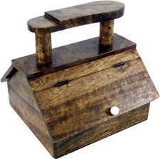 Shoe Shine Cabinet Solid Mango