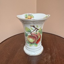 The Leonardo Collection Vintage Vase Decorated w/ Fruits H13.5cm Country House  