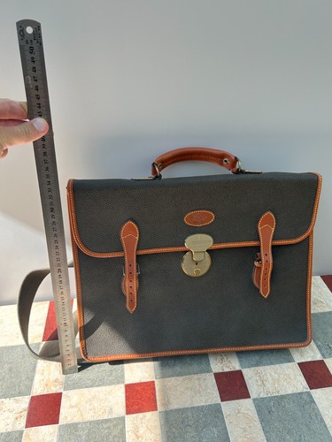 Leather briefcase mulberry - leather,