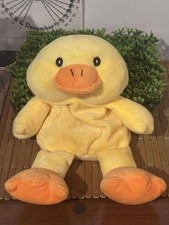 Plush Duck Stuffed Animal Toy Soft Yellow Cuddly Pre-Owned Cute Gift Pillow Pet