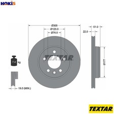 2x BRAKE DISC 92288503 FOR VW