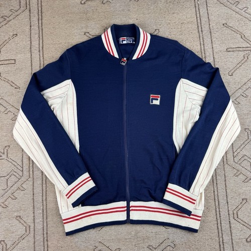 Vintage fila white line navy - fila,