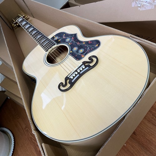 Natural jumbo sj200 acoustic - natural,
