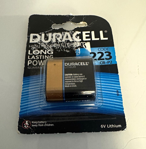 Duracell lithium 223 6v - duracell,