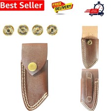 Leather sheath for folding