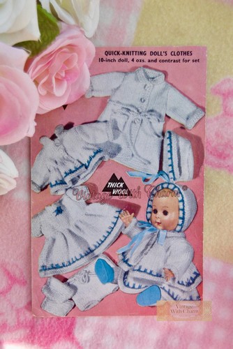 Vintage 50s knitting pattern - vintage,