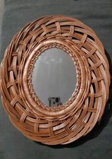 Vintage Woven Wicker Oval