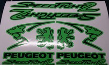 Peugeot Speedfight 2 Sticker/Decal Set  *GREEN & BLACK* 50, 70, 100, speedy pug