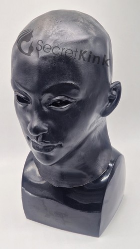 Black latex hood disguise - latex,