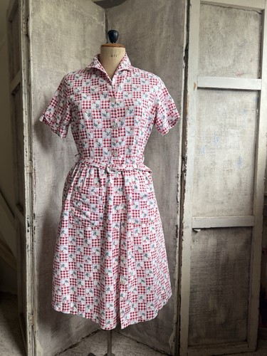 Vintage tea dress pink - vintage,
