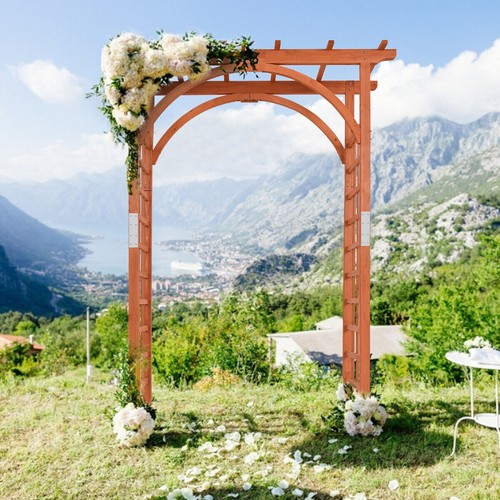 Wooden garden arch large - large, rose