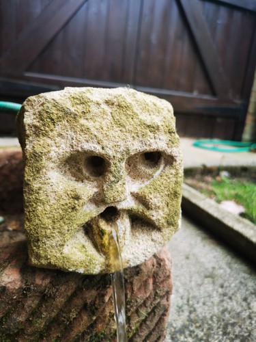 Church gargoyle real stone - church,