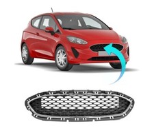 Fits Ford Fiesta Mk8 2017-2021 Front Main Grille Honeycomb W/Chrome Frame Diesel