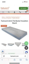 Fastwarm 6mm Tile Backer