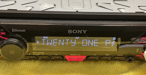 Sony dsx a400bt bluetooth - bluetooth, car
