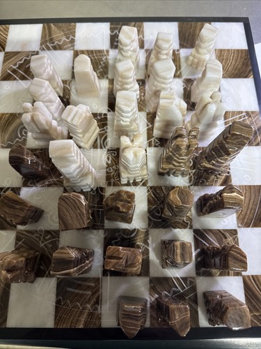 Vintage onyx marble chess - onyx,
