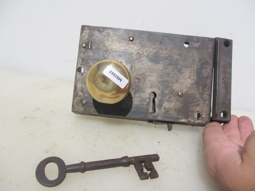 Victorian iron door latch - iron,