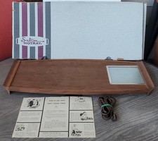 Vintage SALTON HOTRAY H-102 WOODEN Electric Food Warmer BOX Instruction Cord EUC