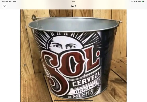 Sol beer lager galvanized - beer,
