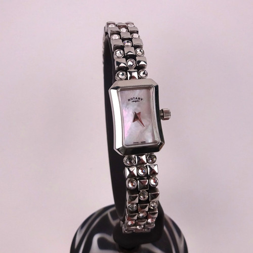 Rotary crystal set bracelet - crystal,