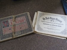 TWO collections of ANTIQUE music for American Organ - Harmonium 1900-1910