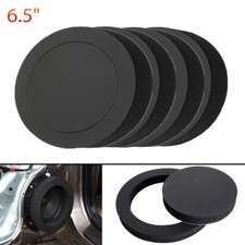 4pcs 6.5Inch Car Door Speaker Ring Bass Trim Sound Insulation Cotton Foam Ring