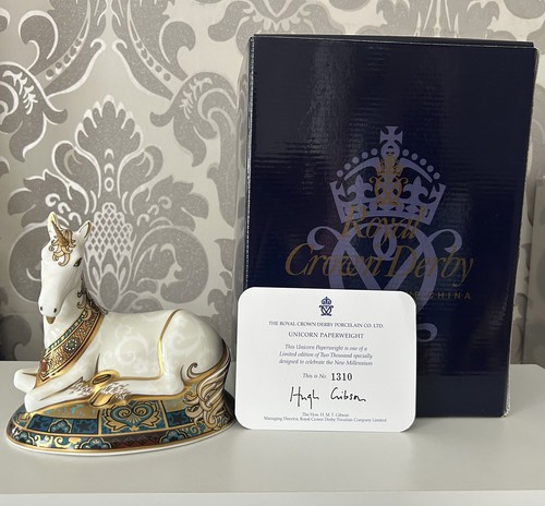 Royal crown derby unicorn - crown,