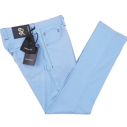 Stefano ricci straight fit sky - ricci,