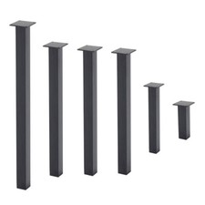 4 Industrial Straight Legs Steel Dining/Coffee Bench Table Office DeskBase Metal