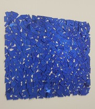 200 pieces, Off cuts Dark Blue Glass Mirror, 1.6 mm, Art&Craft,