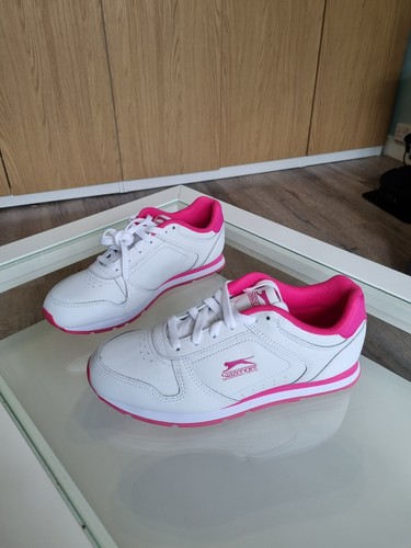 White pink slazenger leather - white,