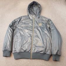Adidas Mens Jacket Large Grey