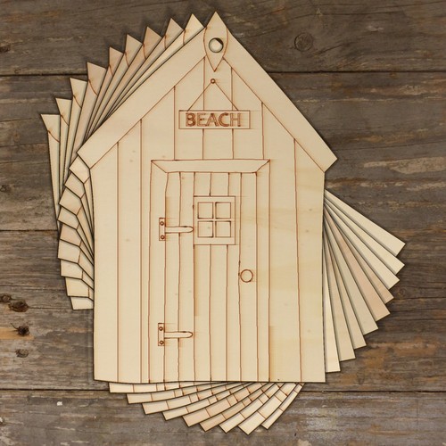 10x wooden beach hut - 10x, with