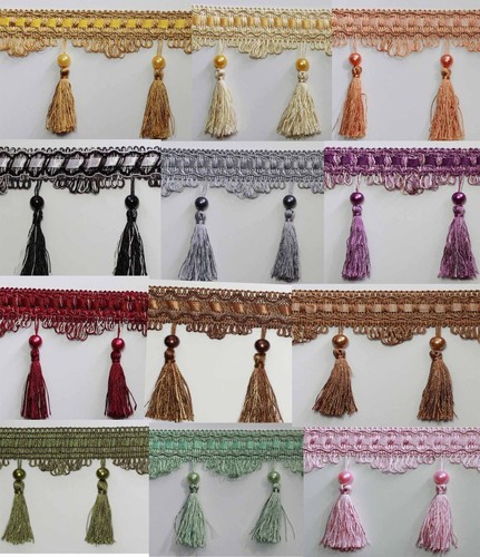 Tassel fringe fringing trim - tassel, /
