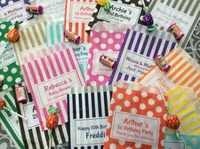 PERSONALISED SWEET BAGS Candy Cart Wedding Christening Birthday Mehndi