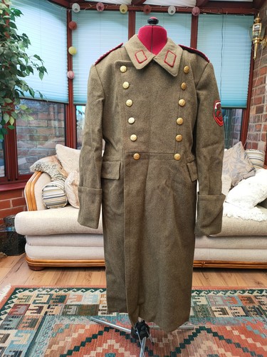 Bulgarian army greatcoat khaki - greatcoat,