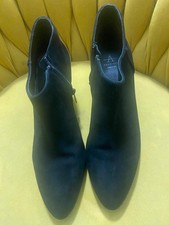Aquatalia Black Suede Ankle Booties – Made in Italy – [Size 8]